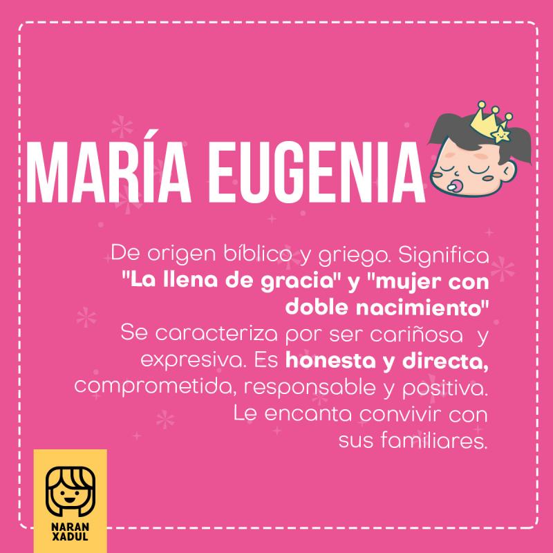 Significado de María Eugenia