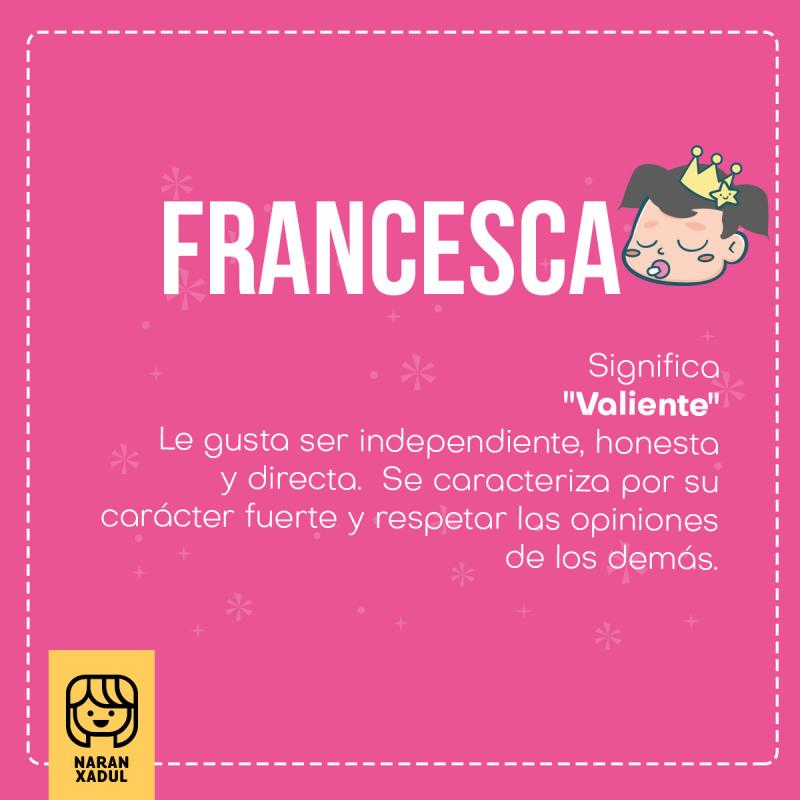 Significado de Francesca