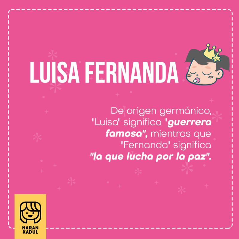 Significado de Luisa Fernanda