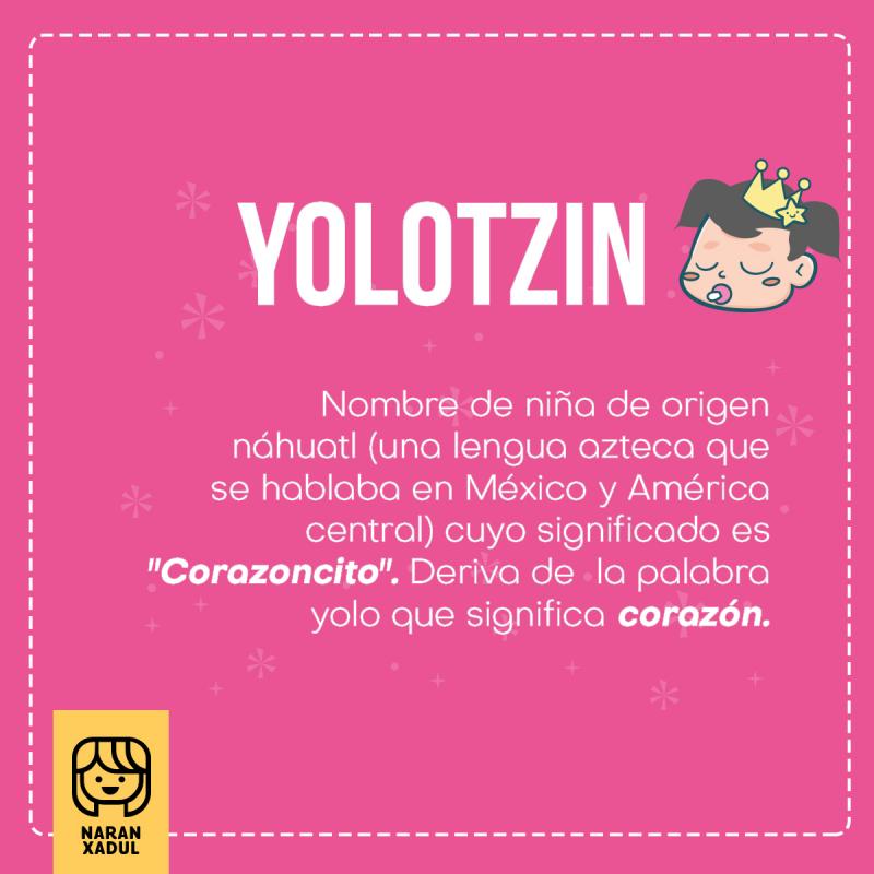 Yolotzin, significado de yolotzin