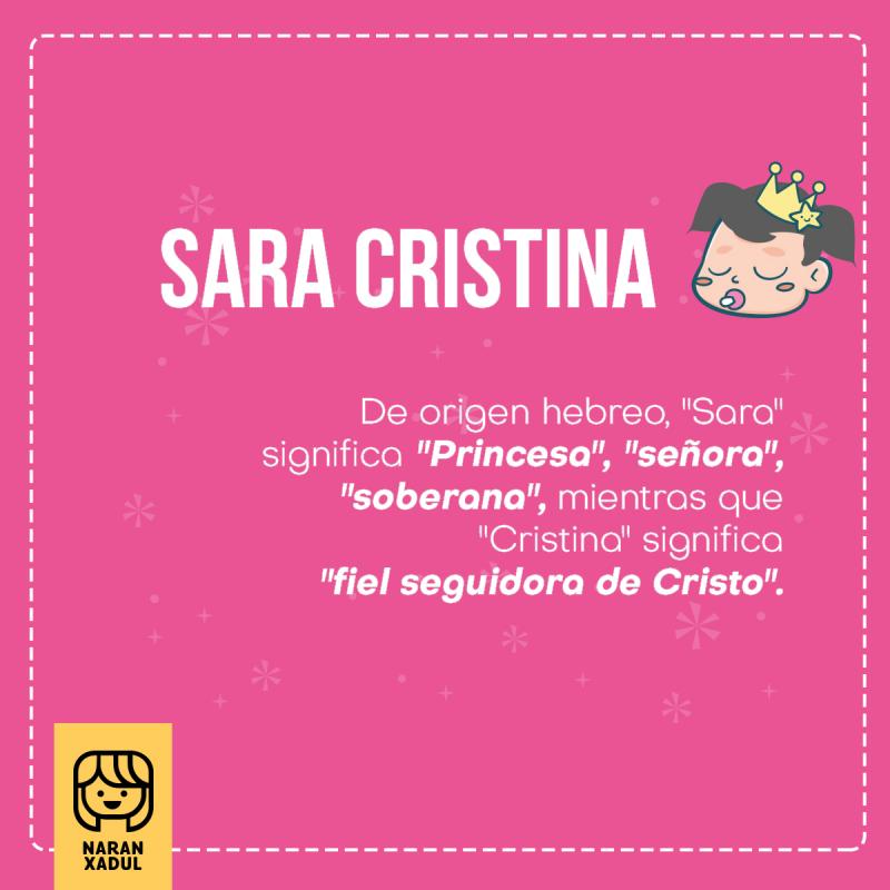 Significado de Sara Cristina