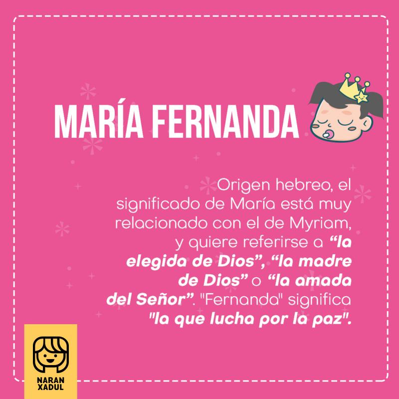 Significado de María Fernanda