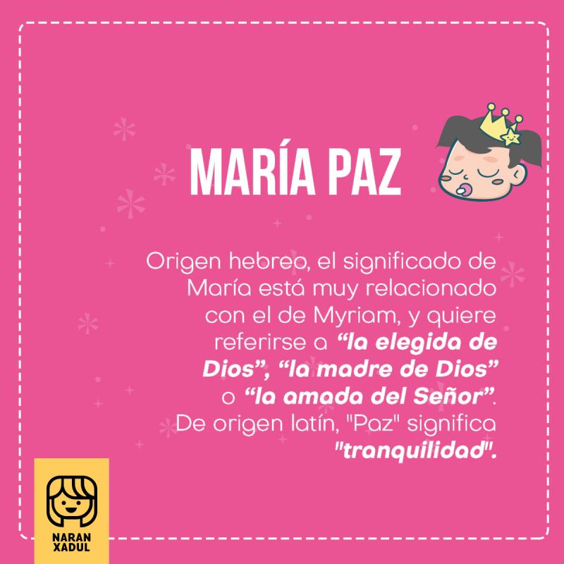 Significado de María Paz