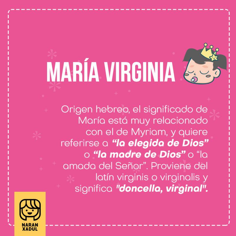 Significado de María Virginia