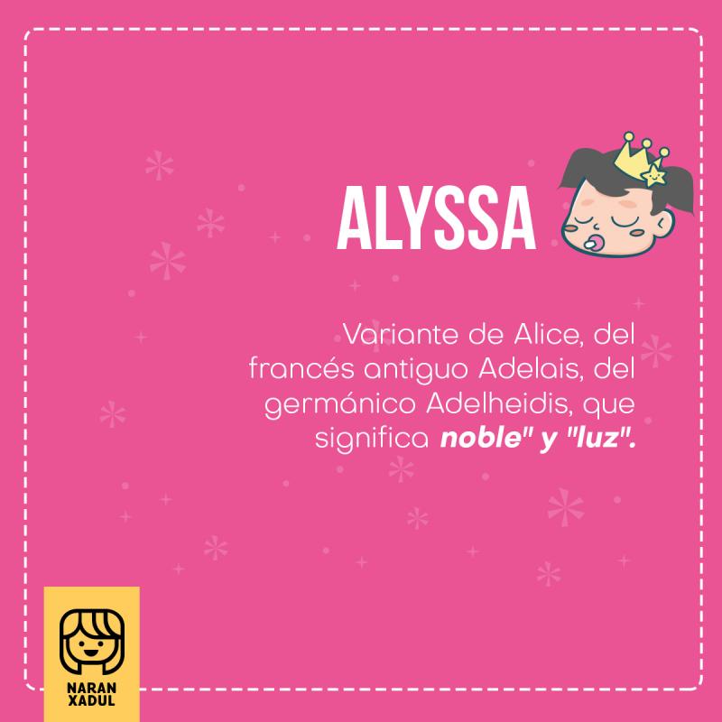 Significado de Alyssa