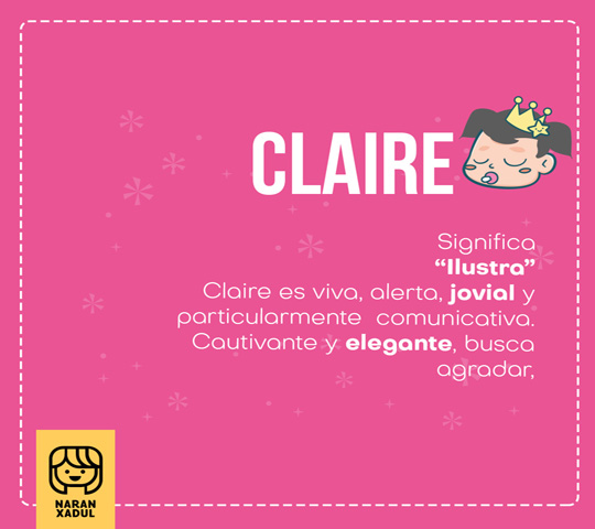 ▷ Significado de Claire 🥇【 APODOS, ORIGEN Y MÁS 】