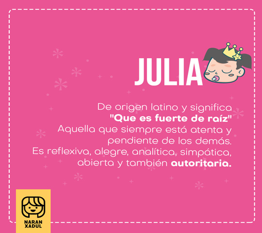 significado del nombre julia