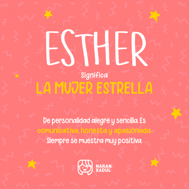 Significado del nombre Esther